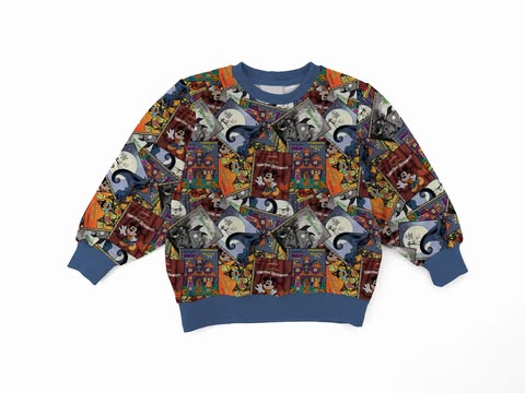Once Upon A Fright Bamboo Adult French Terry Crewneck
