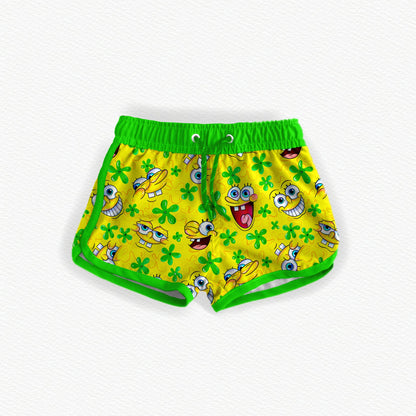 Squarepants Safe Swim Trunks - NEON GREEN (Highest visibility in lakes & dark water)