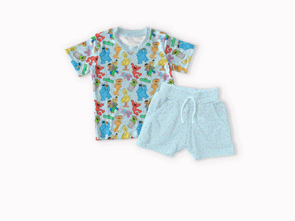 OG Sesame Street Bamboo T-shirt & Shorts Set