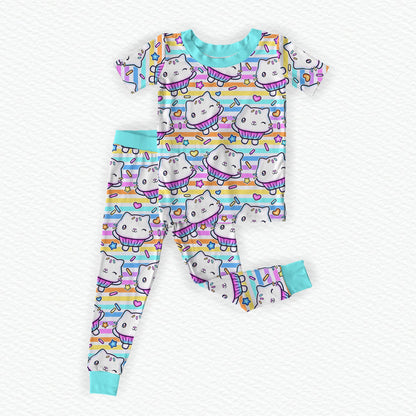 Sprinkle Party! Bamboo Short Sleeve Two Piece Pajama Set