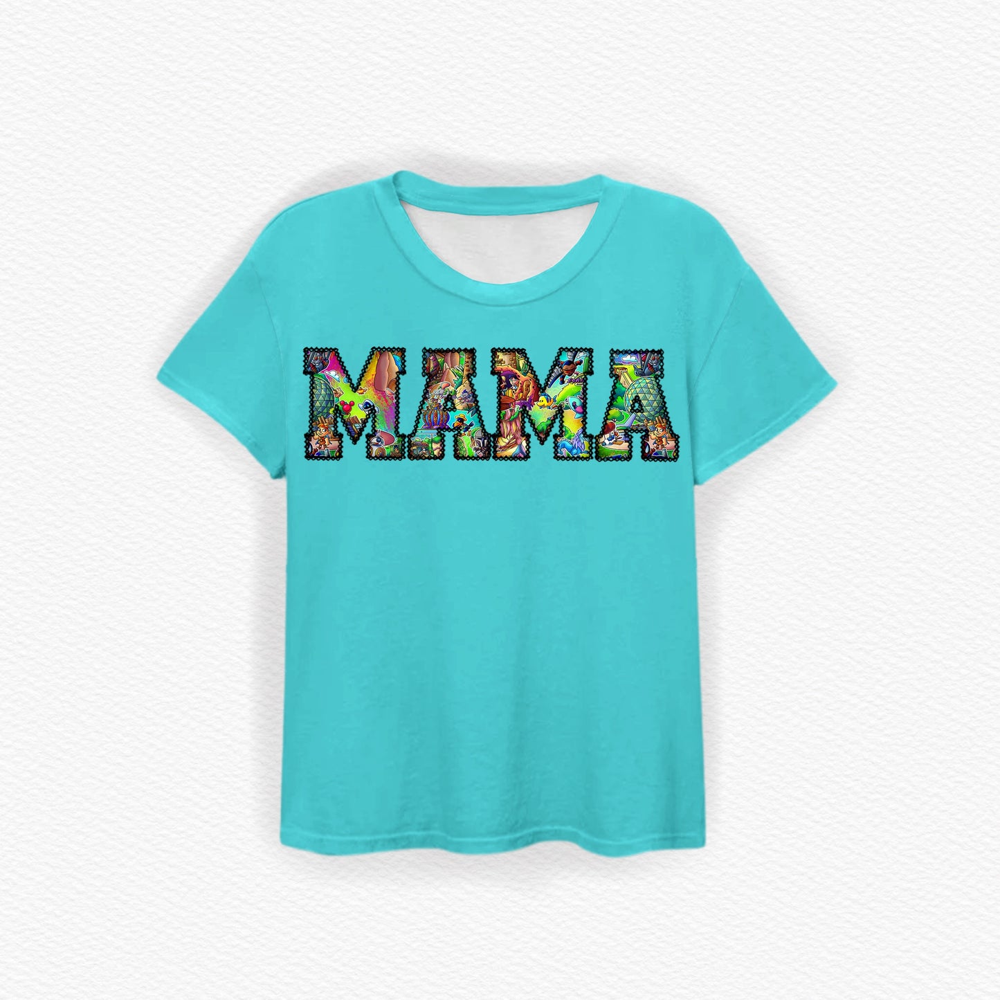 The Park Toons MAMA Embroidered Bamboo Tee