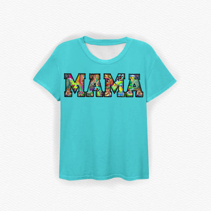 The Park Toons MAMA Embroidered Bamboo Tee