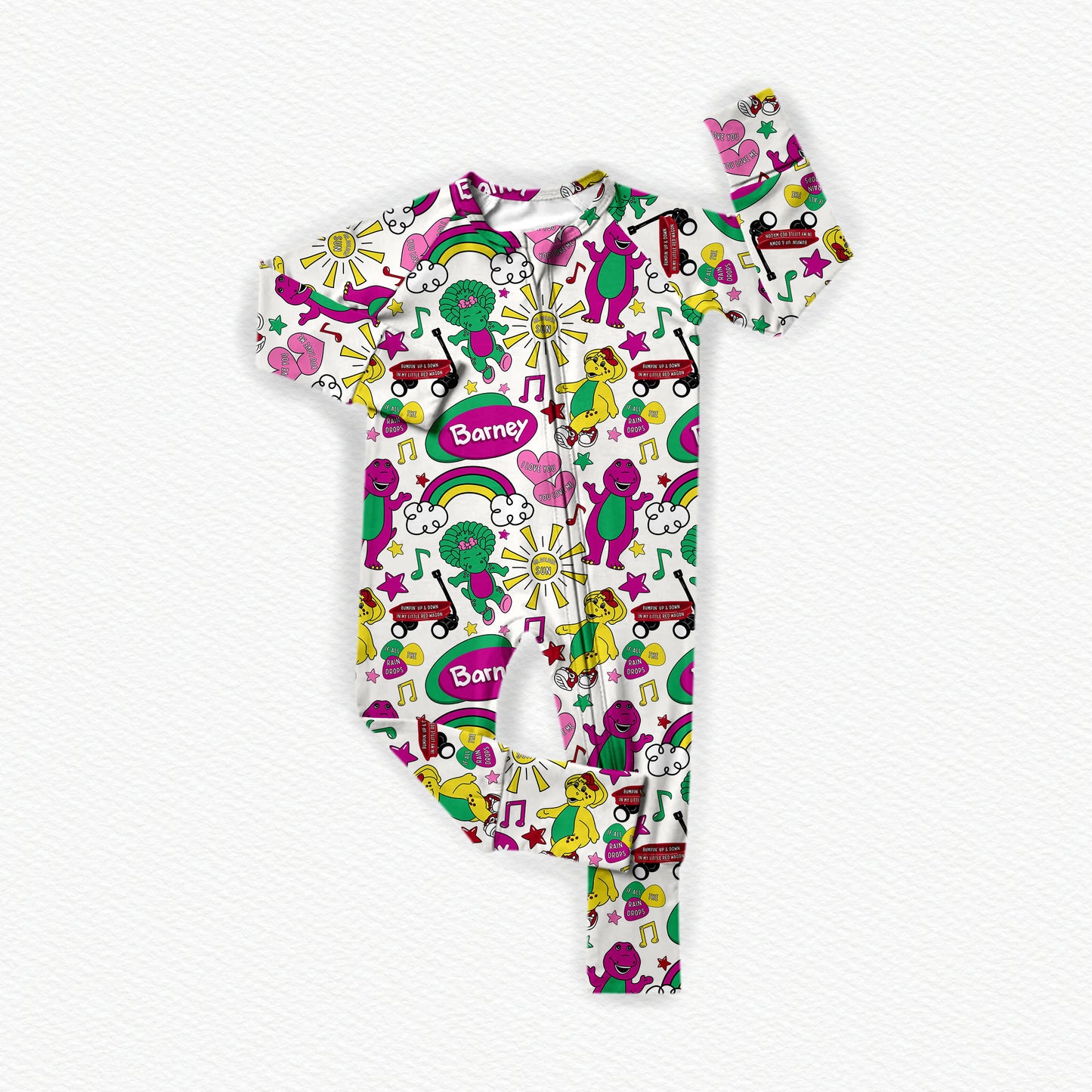 Barney Bamboo Zippy Pajamas