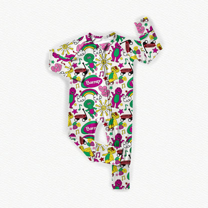 Barney Bamboo Zippy Pajamas