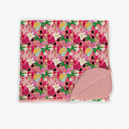 Berry Fun Summer Double Layer 50x50 Bamboo Blanket