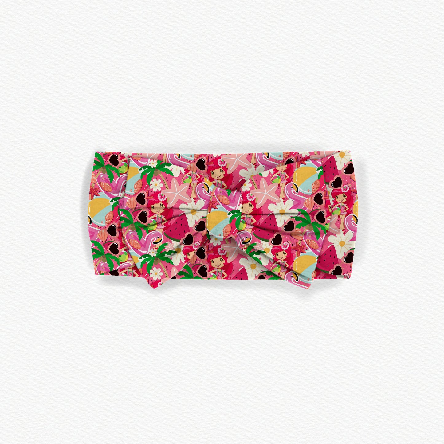 Berry Fun Summer Bamboo Bow Headband