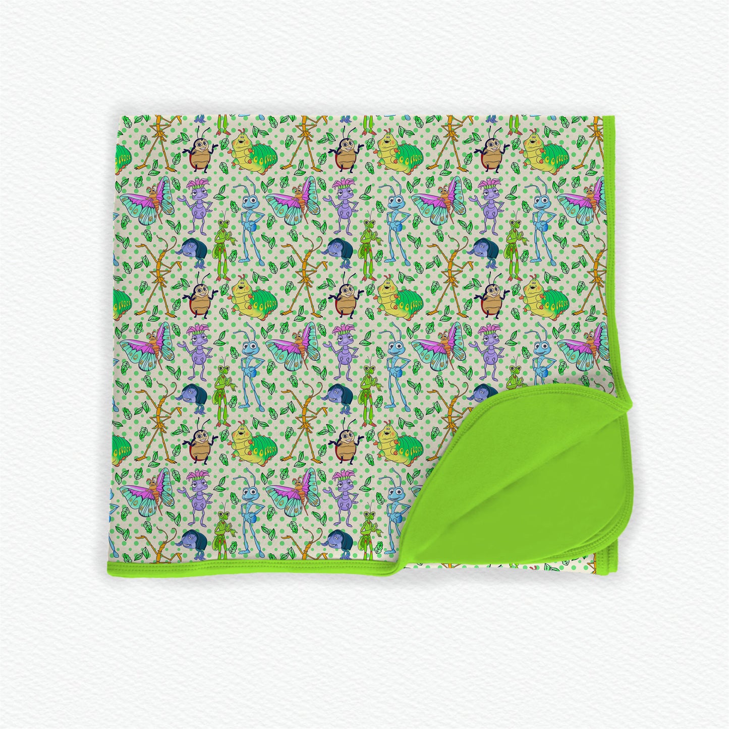 "I'm A Beautiful Butterfly!" Double Layer 50x50 Bamboo Blanket