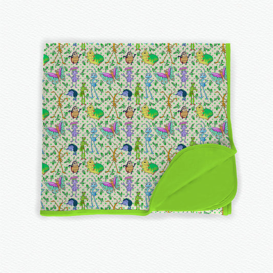 "I'm A Beautiful Butterfly!" Double Layer 50x50 Bamboo Blanket