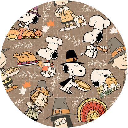 Snoopy's Thanksgiving Feast Bamboo Adult Jogger Pants