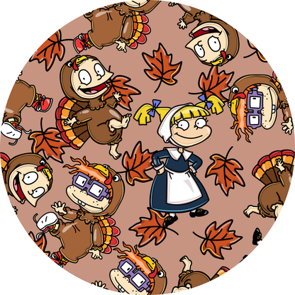 Tommy's Turkey Day Bamboo Zippy Pajamas