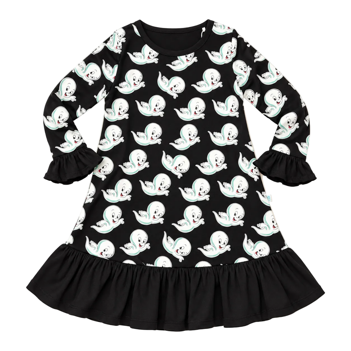 "Can I Keep You?" GLOW! Bamboo Long Sleeve Ruffle Cuffed Lounge Dress
