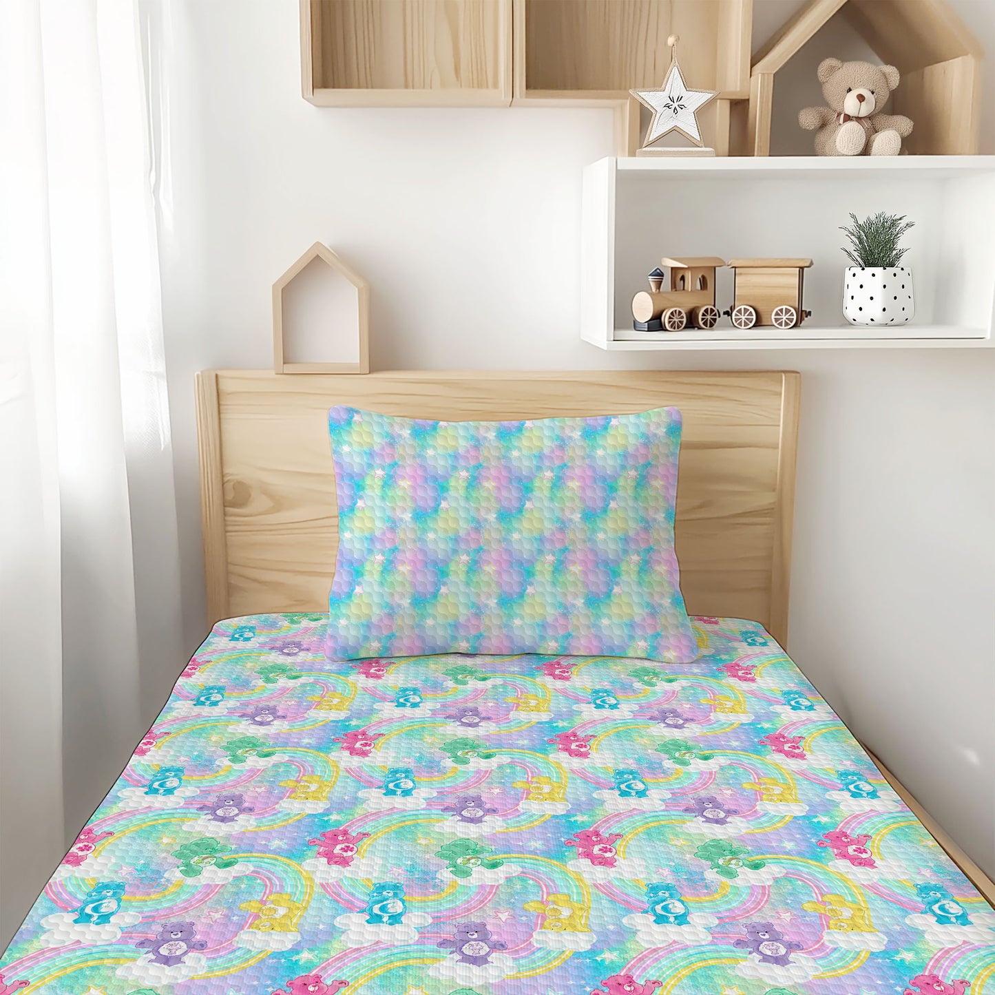 Cloud Nine Cuties Bamboo Twin Sheet & Pillowcase Set