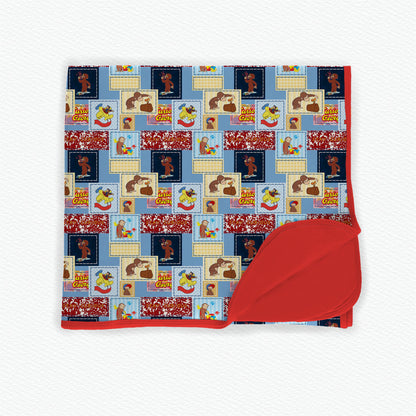 Curious George Patchwork 50X50 Double Layered Bamboo Blanket