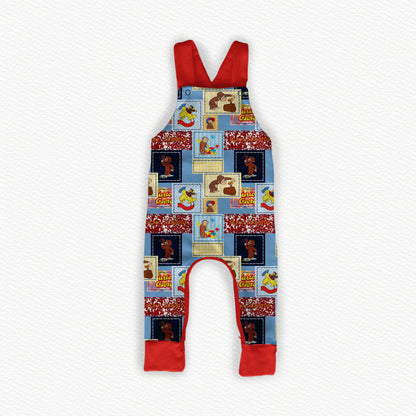 Curious George Patchwork Bamboo Overalls