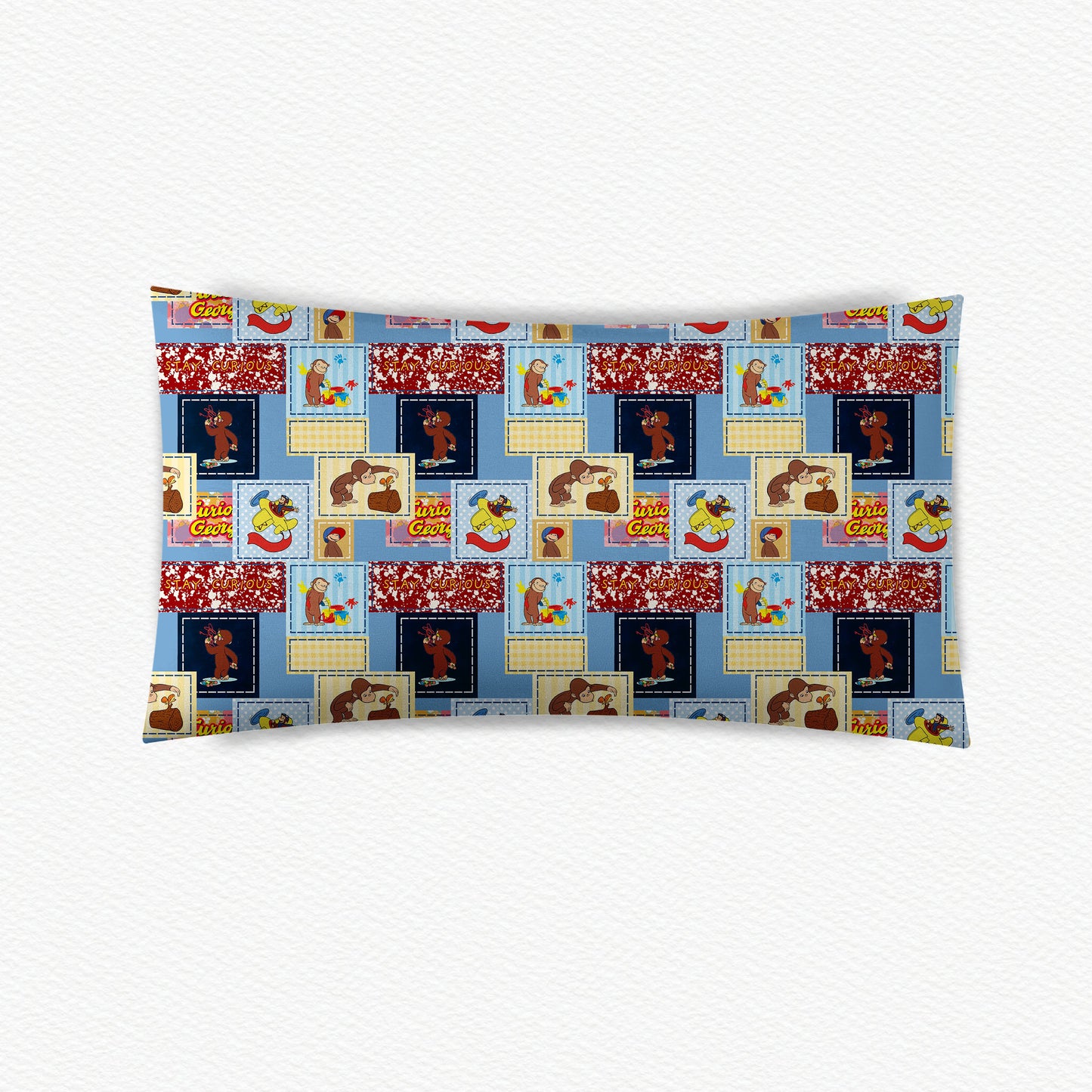 Curious George Patchwork Bamboo Standard Pillowcase