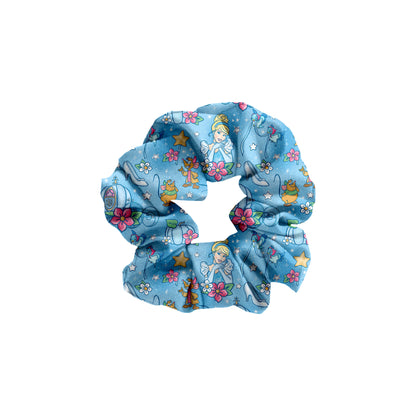 Glass Slipper Watercolor Bamboo Scrunchie