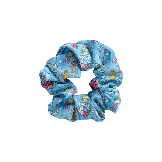 Glass Slipper Watercolor Bamboo Scrunchie