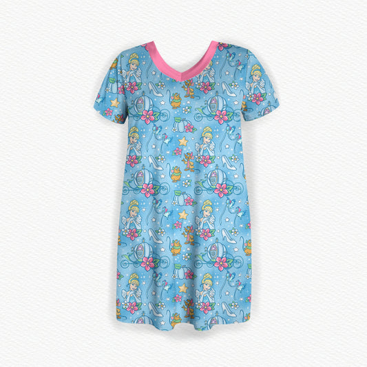 Glass Slipper Watercolor Bamboo Women's Nightgown