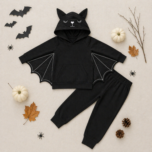 Bat WEBBED Bamboo Long Sleeve Two Piece Set