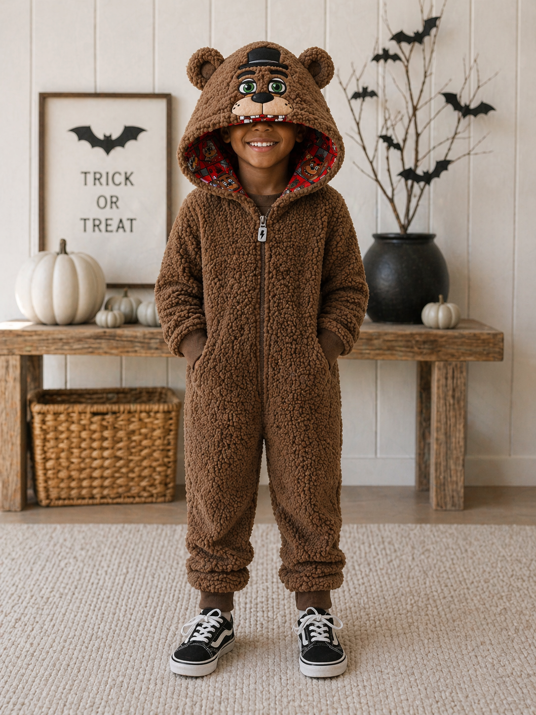 Fazbear Frights Sherpa Plush Bamboo Lined Hooded Zippy