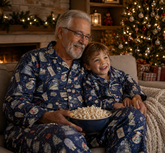 All Aboard! Bamboo Long Sleeve & Pants Two Piece Lounge Set
