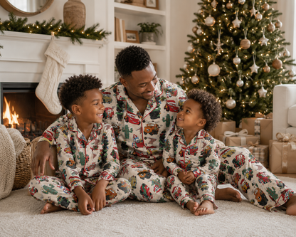 Kachow Christmas Bamboo Long Sleeve & Pants Two Piece Lounge Set
