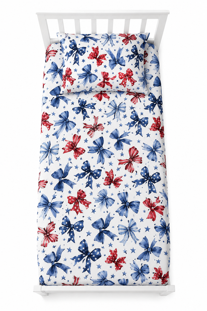 Star Spangled Girl Bamboo Twin Sheet (PILLOWCASE SOLD SEPARATELY)