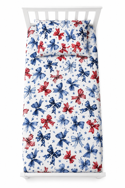 Star Spangled Girl Bamboo Twin Sheet (PILLOWCASE SOLD SEPARATELY)