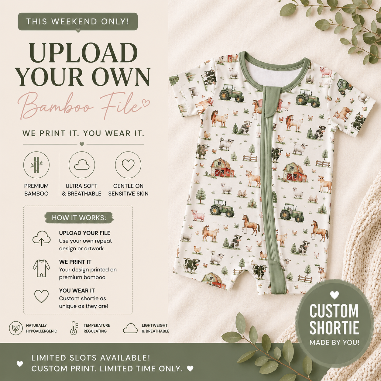 Upload Your Own File | CUSTOM BAMBOO | Bamboo Shortie