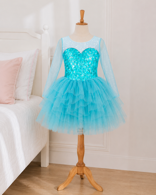 Elsa Bamboo Long Sleeve Tulle Play Dress