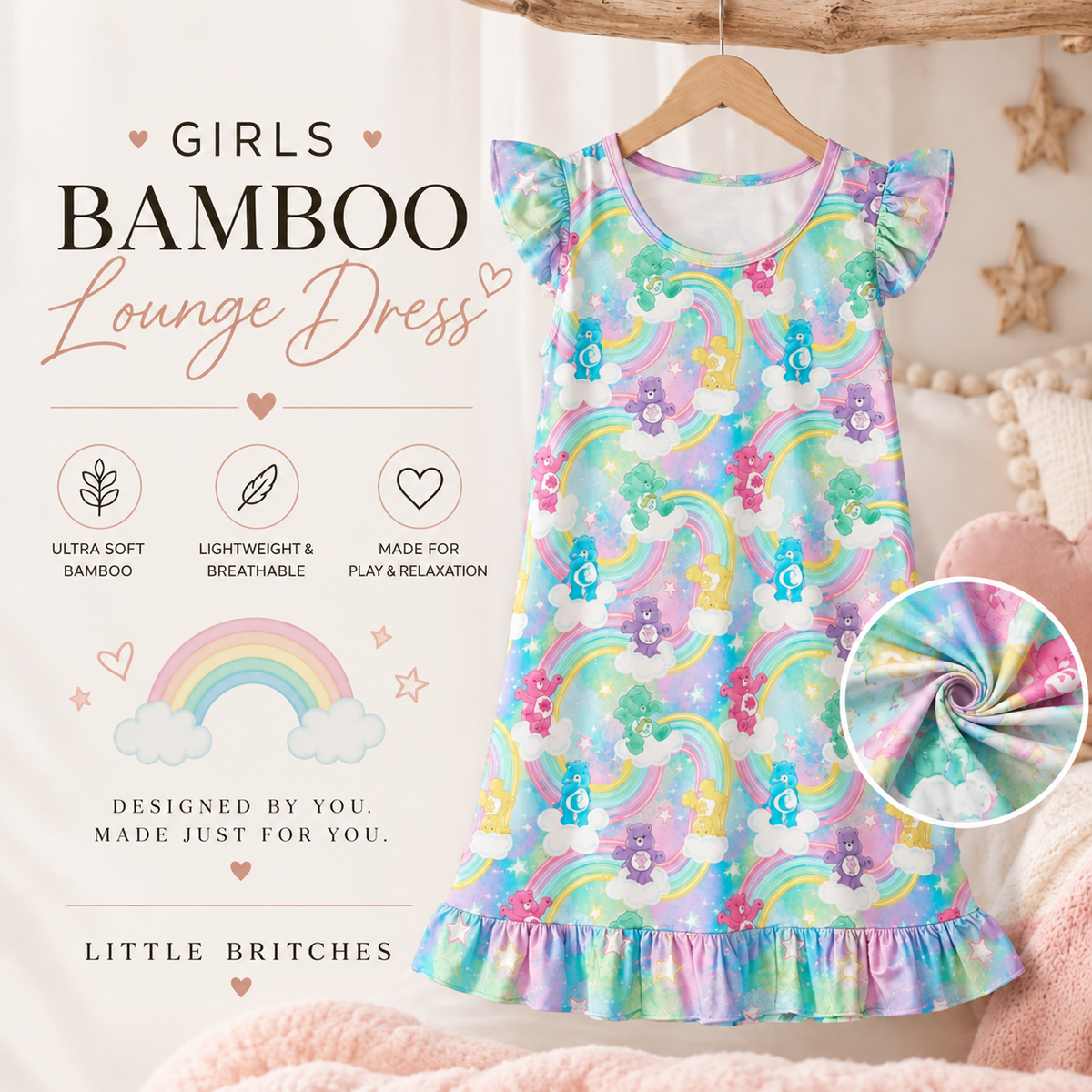 Upload Your Own File | CUSTOM BAMBOO | Bamboo Lounge Dress