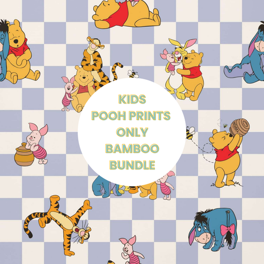 25 Piece Reseller Bamboo Bundles WINNIE THE POOH Prints ONLY  - Children's Items