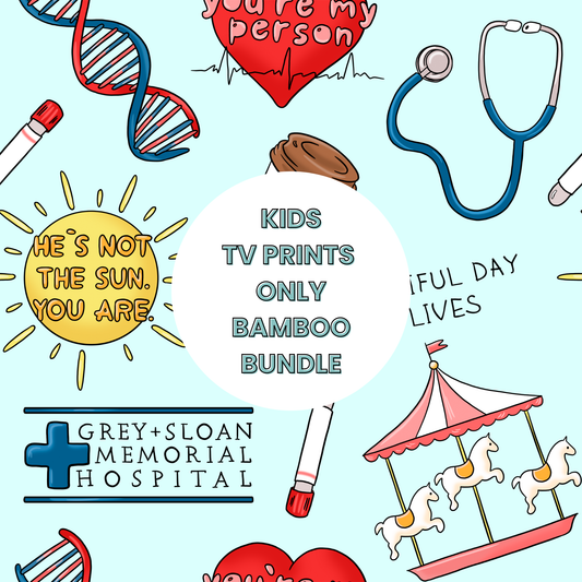 25 Piece Reseller Bamboo Bundles TV SHOW Prints ONLY  - Children's Items