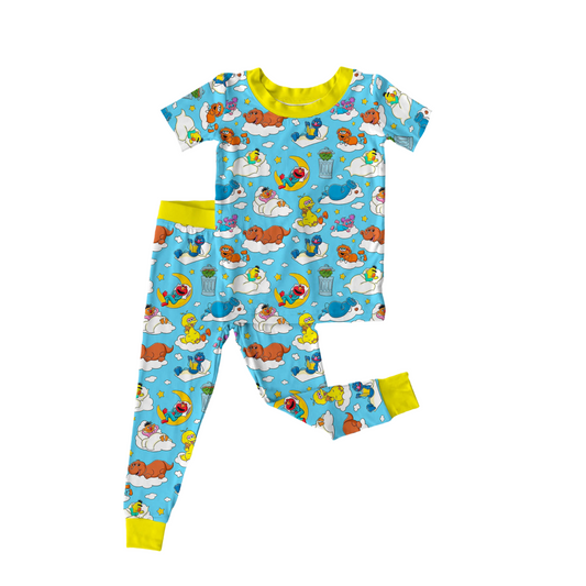 Snoozy Street Bamboo Short Sleeve & Pants Two Piece Pajama Set