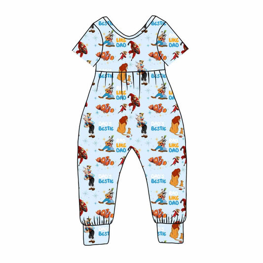 Rad Like Dad Bamboo Short Sleeve Day Romper