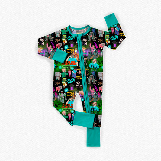 Chicken Jockey Bamboo Zippy Pajamas