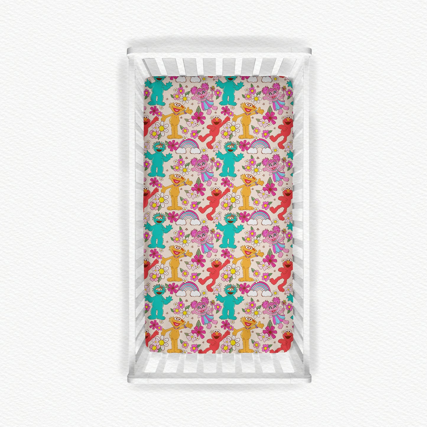 Sunny Florals Bamboo Crib Sheet