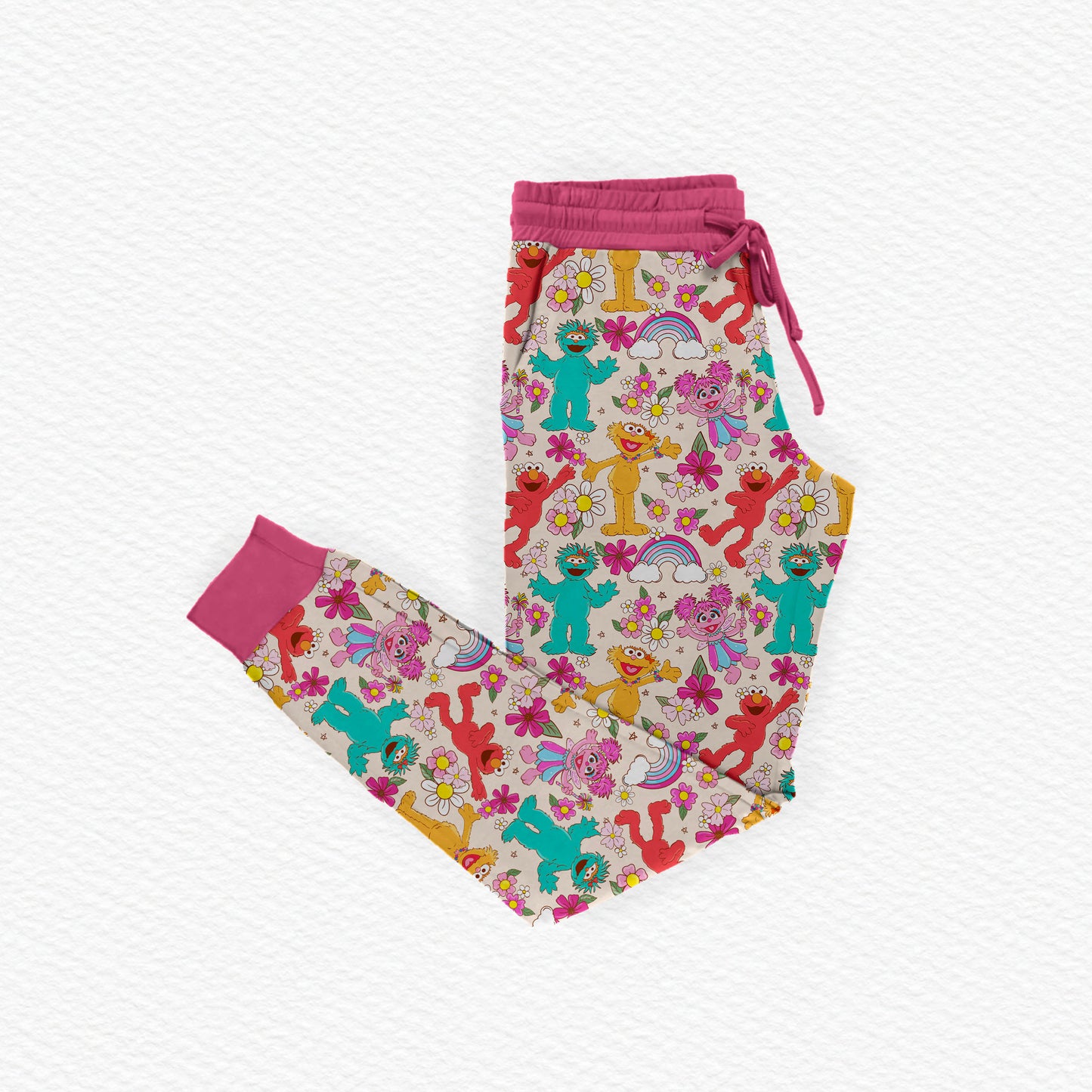 Sunny Florals Bamboo Jogger Style Pants