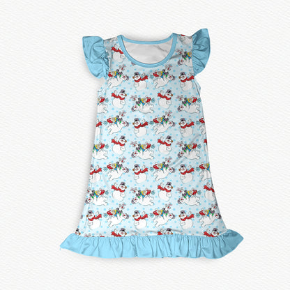 Happy Birthday! Flutter Sleeve Bamboo Short Sleeve Nightgown