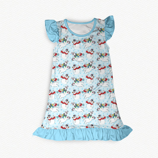 Happy Birthday! Flutter Sleeve Bamboo Short Sleeve Nightgown