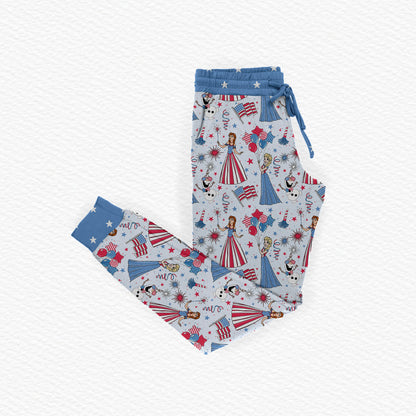 Happy Snowman Bamboo Adult Jogger Style Pants