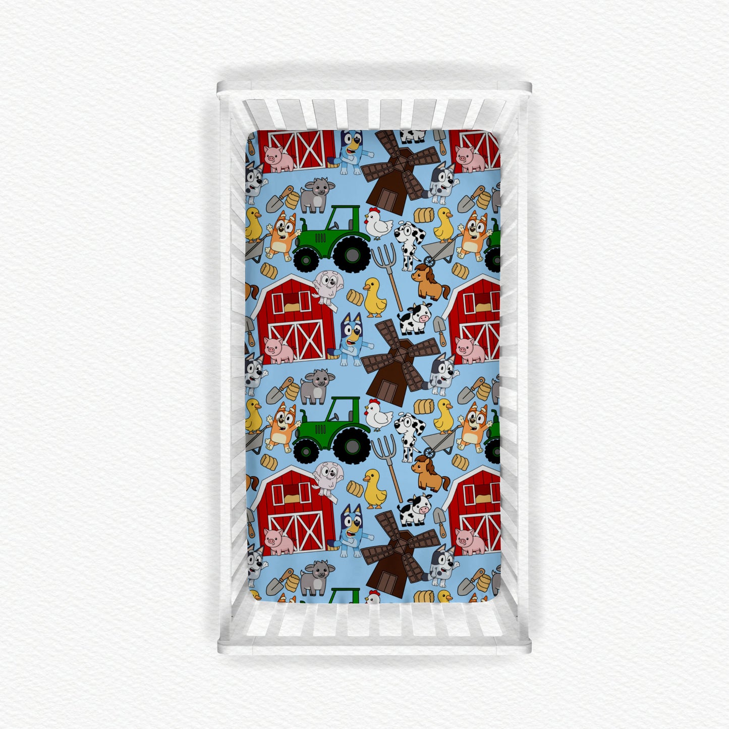 B-I-N-G-O Was His Name-o Bamboo Crib Sheet