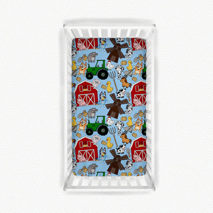 B-I-N-G-O Was His Name-o Bamboo Crib Sheet