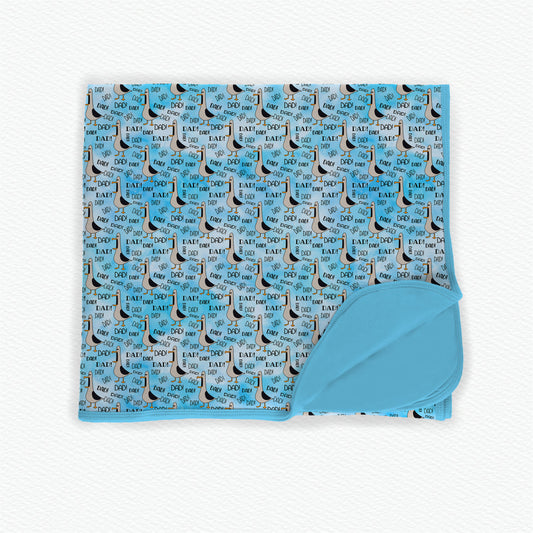 DAD! DAD! DAD! Double Layered Bamboo Blanket