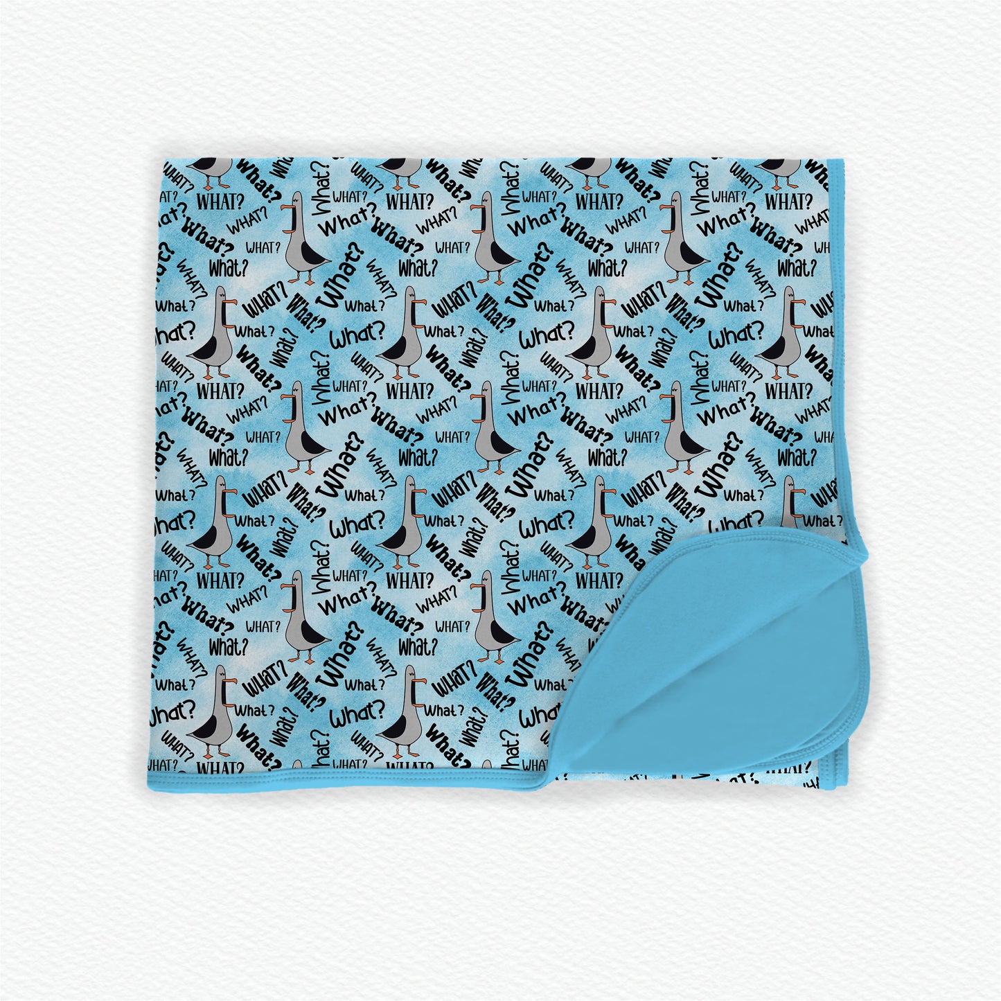 WHAT? WHAT? WHAT? Double Layered Bamboo Blanket