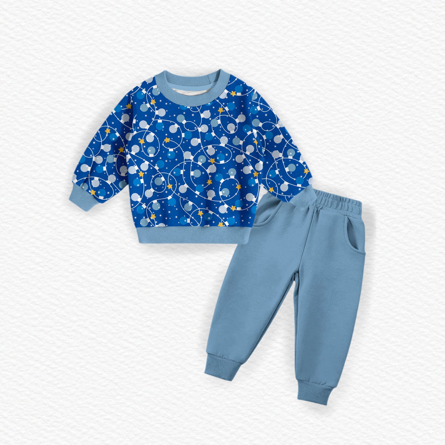 Hanukkah Sameach! Bamboo Crewneck & Jogger Set