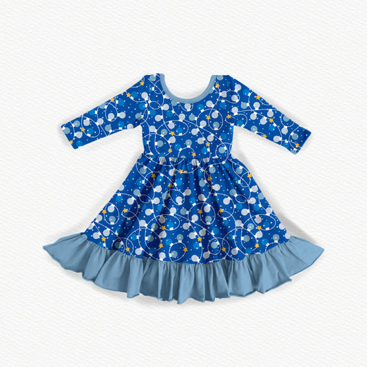 Hanukkah Sameach! Bamboo Long Sleeve Dress
