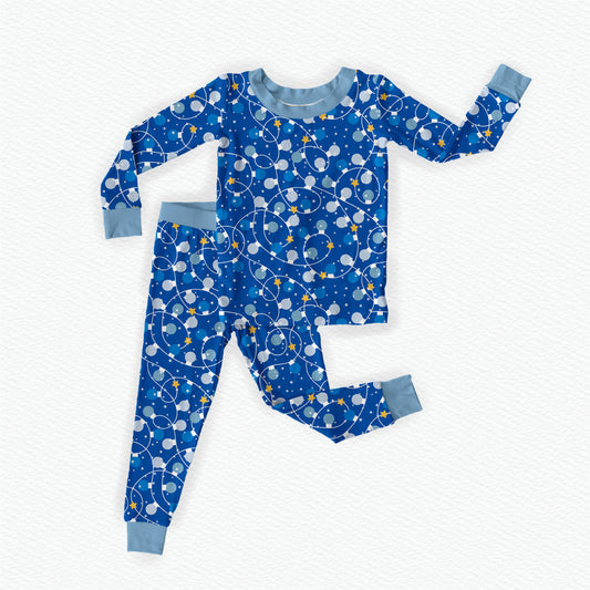 Hanukkah Sameach! Bamboo Long Sleeve Two Piece Pajama Set