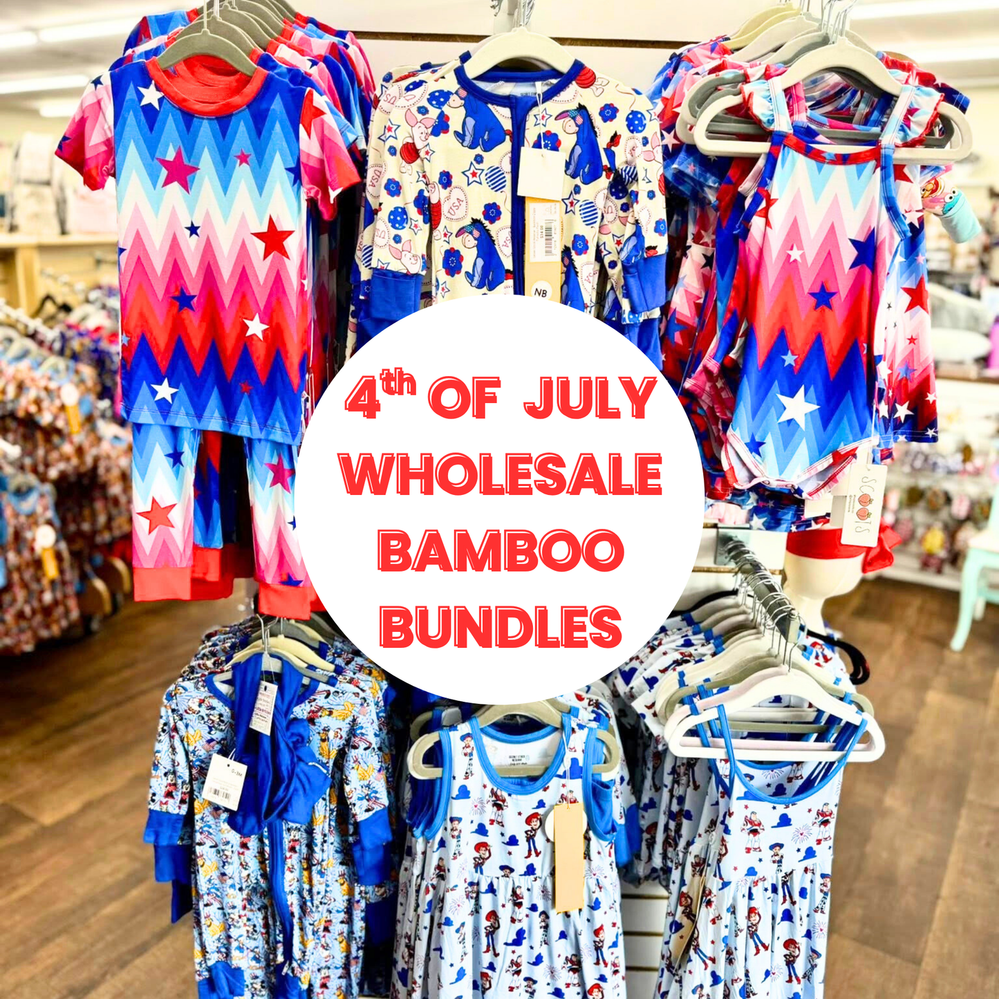 Reseller Bamboo Bundles- 4TH OF JULY  - Children's Items