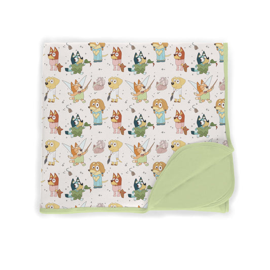 Heelers In Neverland Triple Layered Bamboo Blanket